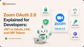 Zoom OAuth 2.0 Explained for Developers: JWT vs OAuth, ZAK, and OBF Tokens