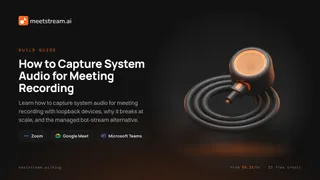 Capture System Audio for Recording: Loopback on Windows, macOS and Linux