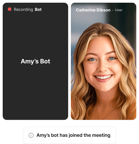 AI meeting coach analyzing per-speaker data from MeetStream API stream